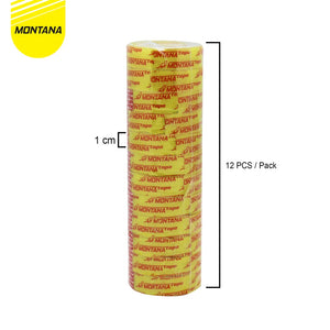 MONTANA Stationery Tape Pita Perekat Selotip 12 Pcs Adhesive Tape Serbaguna MT-12AA