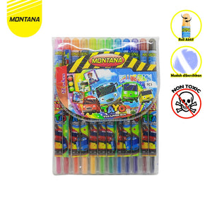 MONTANA Twist Crayon / Krayon Putar Montana T-TC1 / 12 Warna / Colors