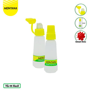 MONTANA Glue Lem Povinal Kecil 22ml Liquid Adhesive Untuk Slime Serbaguna TG-111/Box