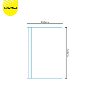 MONTANA File Bisnis Map Plastik F4 Business File Dokumen Folder TBF-F4/Retail