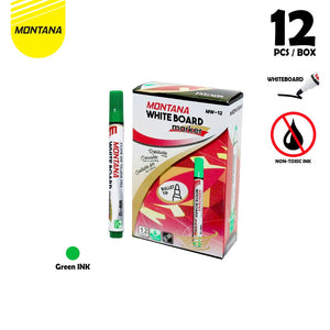 MONTANA Spidol Papan Tulis 12 Pcs Whiteboard Marker Round Tip MW-12/Lusin