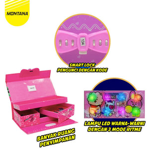 MONTANA Kotak Pensil Pencil Case Study Set Tempat Alat Tulis PC-220