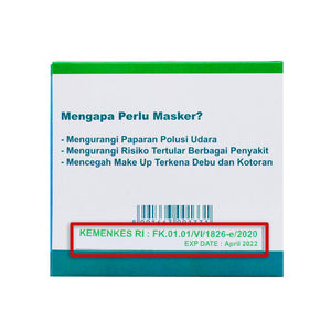 MONTANA X Biomask Masker Sensi Medis 3Ply 1 Box 50 Pcs Face Mask Earloop Disposable