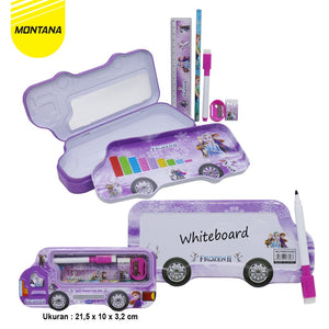 MONTANA Kotak Pensil 20x10x6 Cm Pencil Case Study Set Tempat Alat Tulis 3326