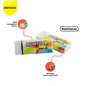 MONTANA Eraser / Penghapus Montana MWP-20 RETAIL