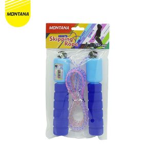 MONTANA Skipping Jump Rope Lompat Tali With Counter Alat Hitung 3 Digit 2.4 m Comfortable Foam Grip