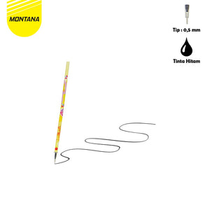 MONTANA Gel Pen Refill 0.5mm 1 Box 24 Set Isi Pulpen Gel GPR-11PONY