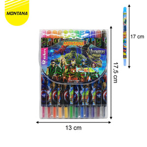 MONTANA Twist Crayon / Krayon Putar Montana T-TC1 / 12 Warna / Colors