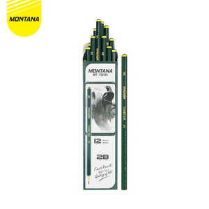 MONTANA Pensil 2B Lulus Uji Komputer 12 Pcs Pencil Alat Tulis Sekolah dan Kantor MT2B01