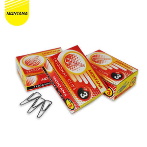 MONTANA Trigonal Clips Penjepit Kertas No. 3 25mm Paperclip Klip Segitiga No.3/Retail