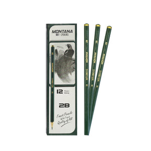 MONTANA Pensil 2B Pencil + Spidol Marker 828 + Serutan Sharpener + Penghapus Eraser