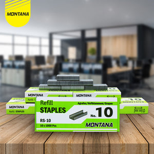 MONTANA Staples Isi Stapler No. 10 Refill Jegrekan Hekter RS-10