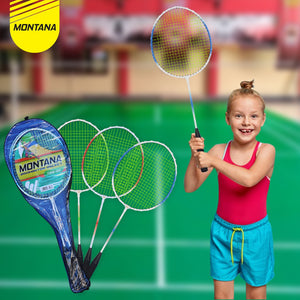 MONTANA Badminton Racket 1 Set Raket Bulu Tangkis Free Tas TRB2D