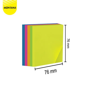 MONTANA Sticky Note Kertas Memo Tempel 100 Sheet Notes Papers Mix Warna TSN76X76