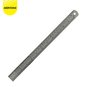 MONTANA Penggaris Besi Stainless 30 cm 12 Pcs Steel Ruler Garisan RT-30S