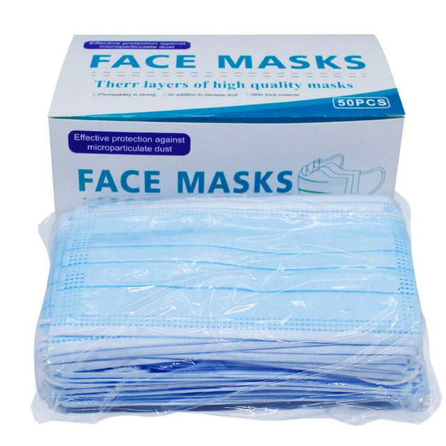 MONTANA Masker Medis 3Ply 1 Box 50 Pcs High Quality Face Mask Earloop Disposable