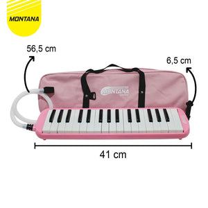 MONTANA Pianika Set Alat Tiup Musik 42.2x10.3x5 Cm Note Timbul TPP