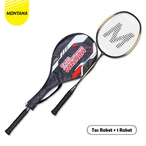 MONTANA Badminton Racket 66 x 19.5 cm Raket Bulu Tangkis Free Tas TRB1S