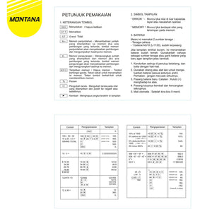 MONTANA Kalkulator 2 Power 12 Digit Electronic Calculator Big Display MT-868