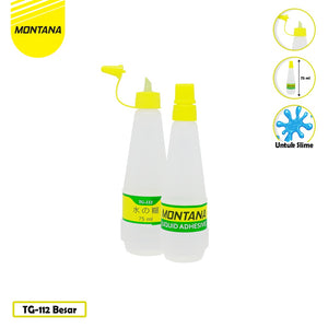 MONTANA Glue Lem Povinal Sedang 75ml Liquid Adhesive Untuk Slime Serbaguna TG-112/Box