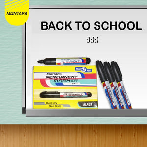 MONTANA Spidol Permanen Round Tip Permanent Marker Quick Dry MP-11 Retail