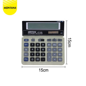 MONTANA Kalkulator Alat Hitung 12 Digit Electronic Calculator Big Display 2 Power MTC-868L