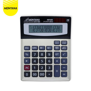 MONTANA Kalkulator 2 Power 14 Digit Electronic Calculator Large Display MTC-705