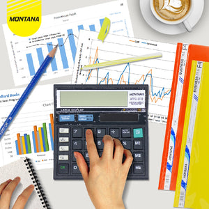 MONTANA Kalkulator Alat Hitung 12 Digit Calculator Large Display 2 Power MTC-512