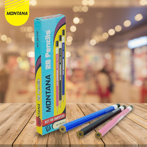 MONTANA Pensil 2B Lulus Uji Komputer 12 Pcs Pencil Alat Tulis Sekolah dan Kantor MT-2B CID