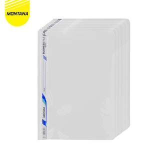 MONTANA File Bisnis Map Plastik F4 12 Pcs Business File Dokumen Folder TBF-F4/Lusin