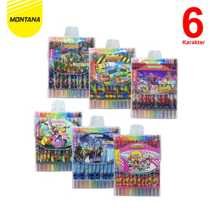 MONTANA Twist Crayon / Krayon Putar Montana T-TC1 / 12 Warna / Colors
