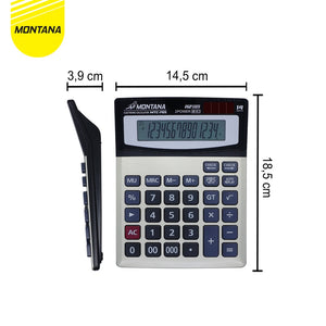 MONTANA Kalkulator 2 Power 14 Digit Electronic Calculator Large Display MTC-705