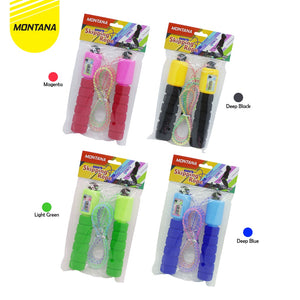 MONTANA Skipping Jump Rope Lompat Tali With Counter Alat Hitung 3 Digit 2.4 m Comfortable Foam Grip