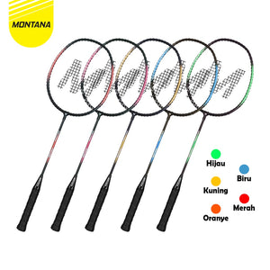 MONTANA Badminton Racket 66 x 19.5 cm Raket Bulu Tangkis Free Tas TRB1S