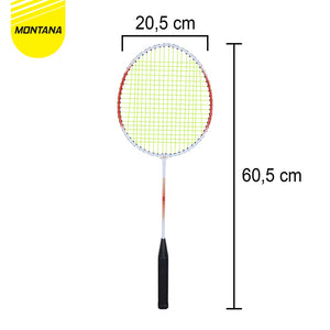 MONTANA Badminton Racket 1 Set Raket Bulu Tangkis Free Tas TRB2D