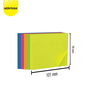 MONTANA Sticky Note Kertas Memo Tempel 100 Sheet Notes Papers Mix Warna TSNX76