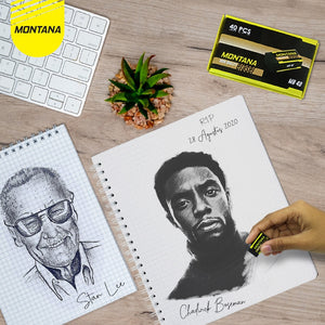 MONTANA Penghapus Pensil High Quality 28 x 14 x 11 mm Eraser Dust Free MB-40/Retail Hitam
