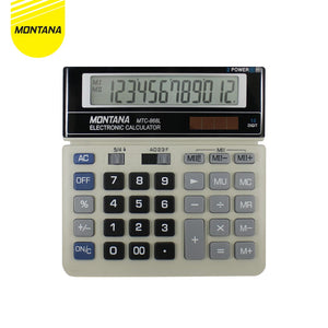 MONTANA Kalkulator 2 Power 12 Digit Electronic Calculator Big Display MT-868