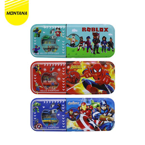 MONTANA Kotak Pensil 21x8.2x3 Cm Pencil Case Study Set Tempat Alat Tulis 4318