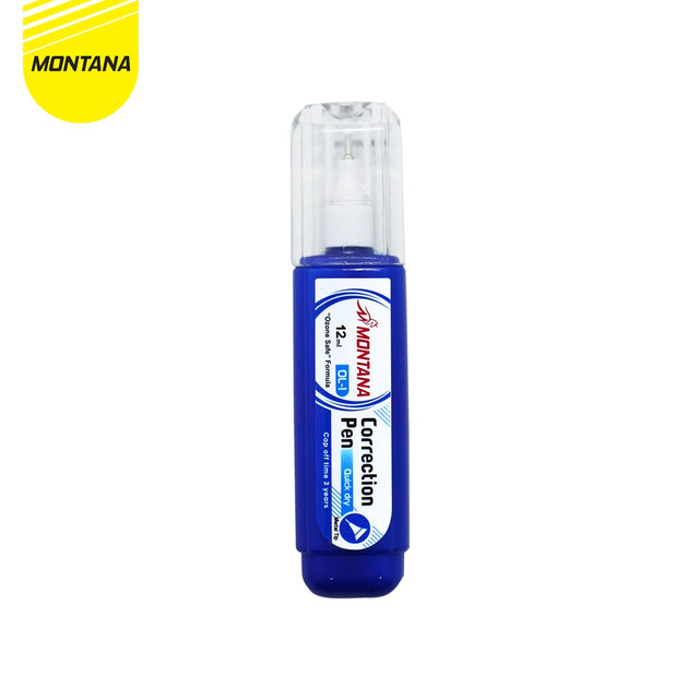 MONTANA Fluid Correction Pen Cairan Koreksi 12ml Quick Dry Tipe X Penghapus Cair OL-1/Retail