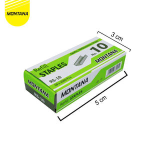 MONTANA Staples Isi Stapler No. 10 Refill Jegrekan Hekter RS-10