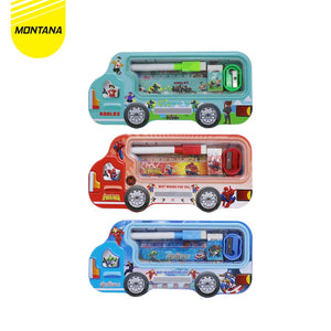 MONTANA Kotak Pensil 20x10x6 Cm Pencil Case Study Set Tempat Alat Tulis 3326