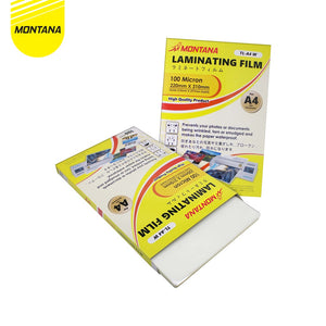 MONTANA Plastik Laminasi A4 100 Sheets Laminating Film High Quality TL-A4W