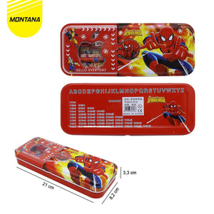 MONTANA Kotak Pensil 21x8.2x3 Cm Pencil Case Study Set Tempat Alat Tulis 4318