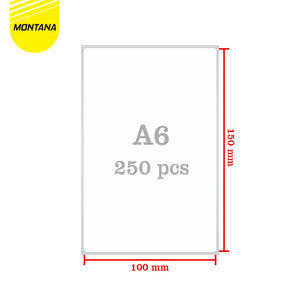 MONTANA Thermal Paper 100 x 150 mm Roll Label Barcode A6/250 Pcs TSL-250R