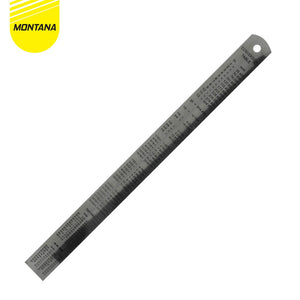 MONTANA Penggaris Besi Stainless 30 cm 12 Pcs Steel Ruler Garisan RT-30S