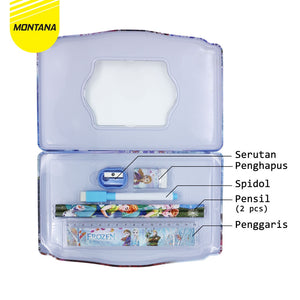MONTANA Kotak Pensil Pencil Case Study Set Tempat Alat Tulis PC-2218
