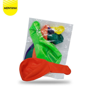MONTANA Balon Latex Shiny 100 Pcs Mengkilat Balloons Warna-warni MLMS/CARD