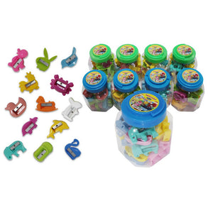 MONTANA Rautan Serutan Pensil 1 Set 24 Pcs Free Toples Sharpener Motif Animal TSJ-24