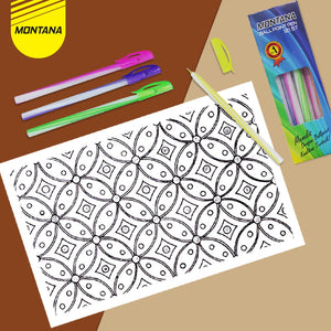 MONTANA Pulpen Pena 0.7 mm 12 Pcs Needle Tip Alat Tulis 121 ST/Lusin